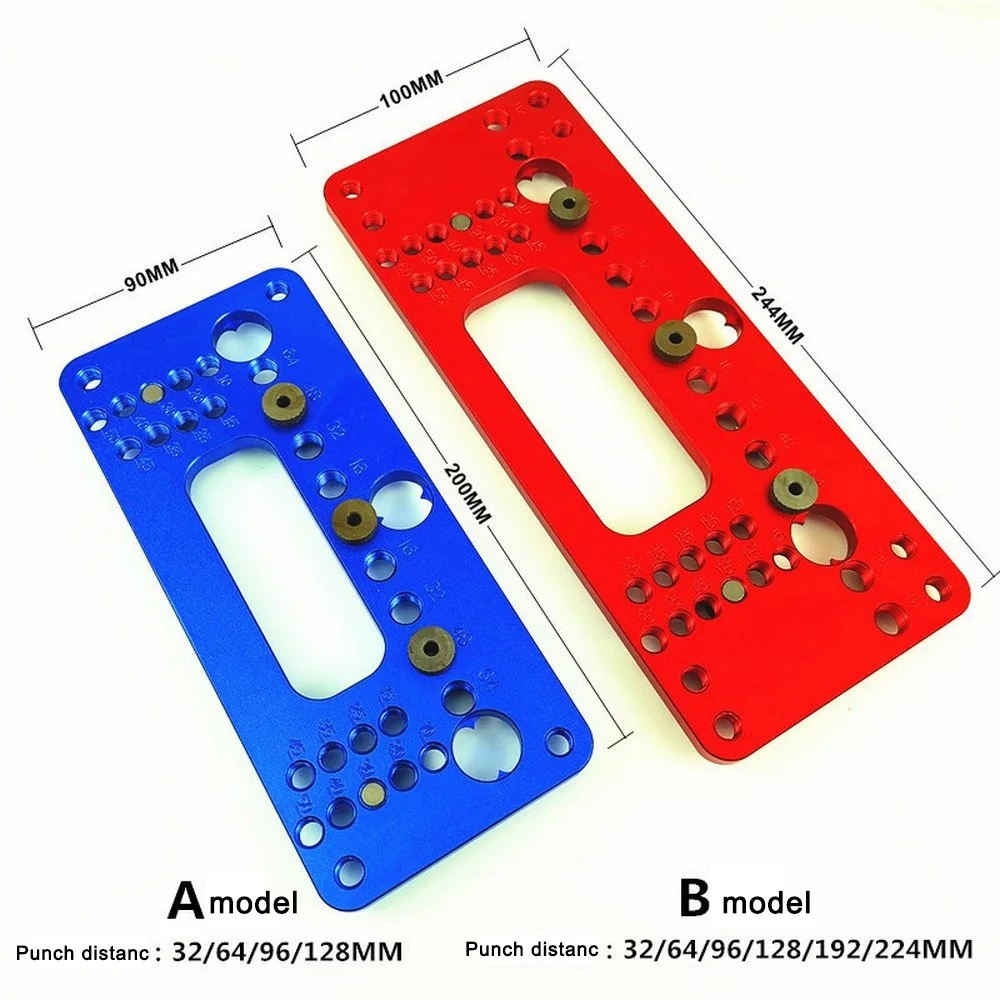 

Aluminum Installation Jig Locator Wardrobe Door Cabinet Locator Woodworking Handle Puncher Sucker DIY Woodworking Drilling