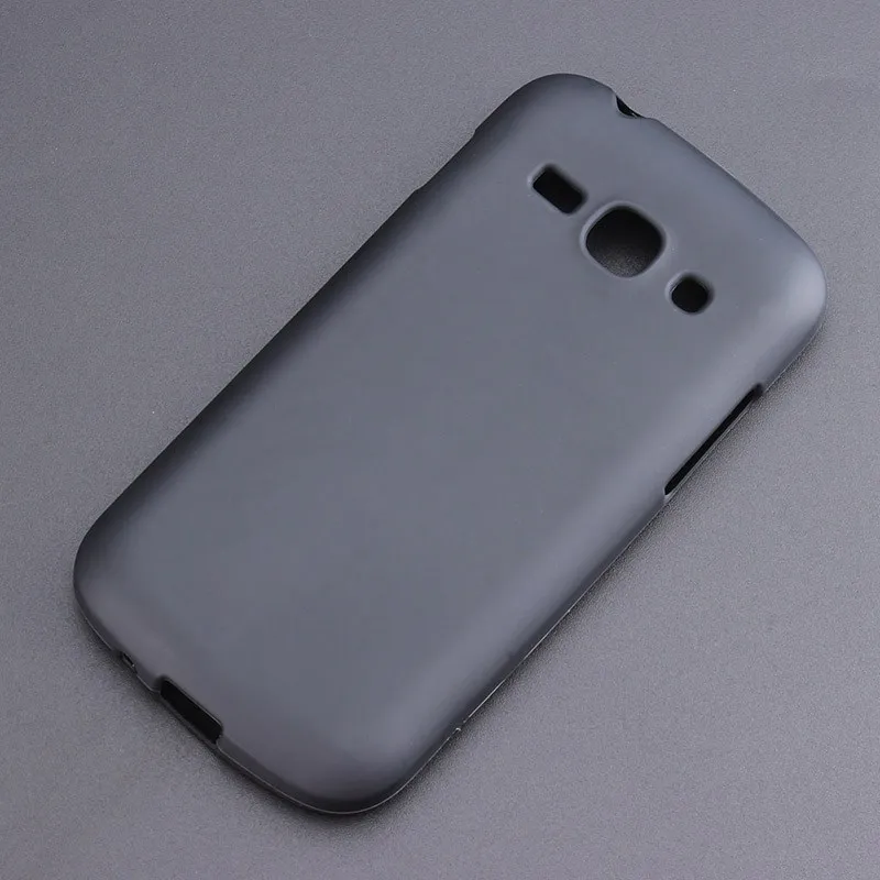 Черный гелевый ТПУ тонкий мягкий чехол-накладка для Samsung Galaxy Ace 3 S7270 S7272 S7275