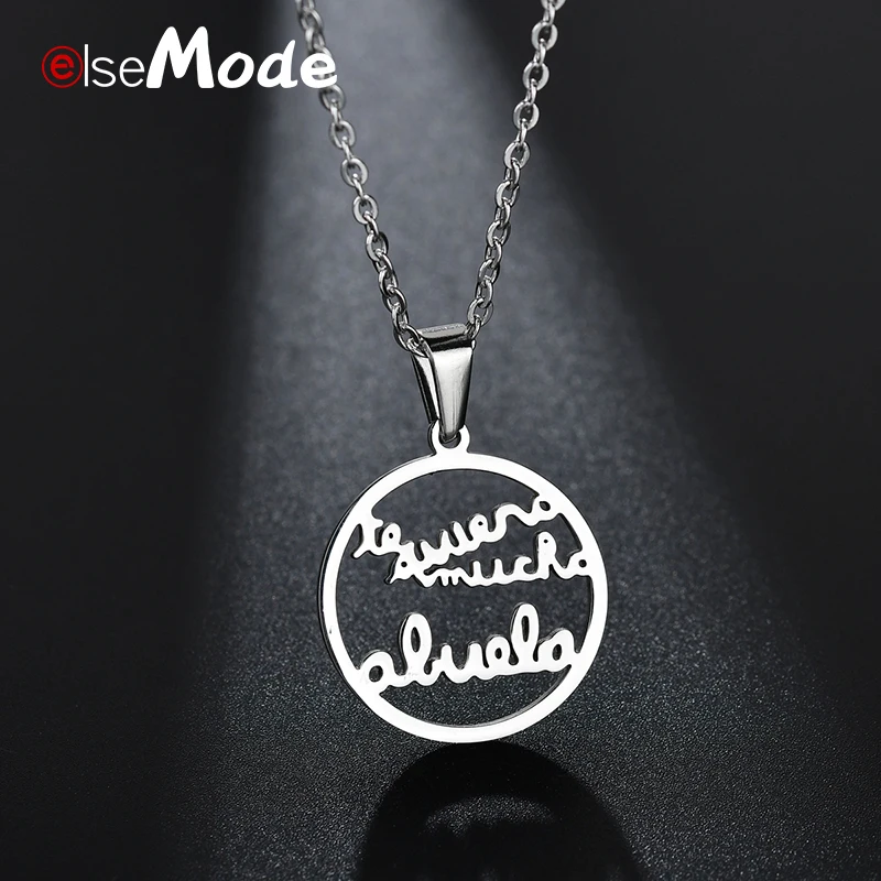 ELSEMODE полые бабушки семейное ожерелье для женщин бабушка никогда не выцветает