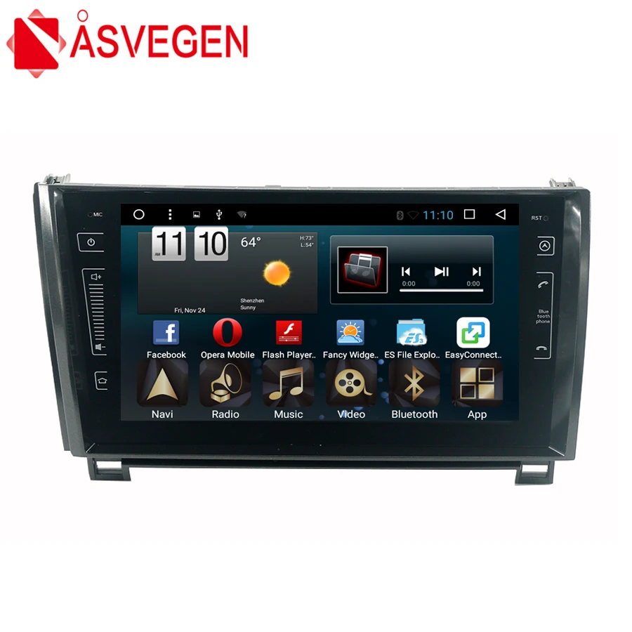 Asvegen 10 2 дюйма 2din Android 6 0 четырехъядерный автомобильный мультимедийный плеер GPS