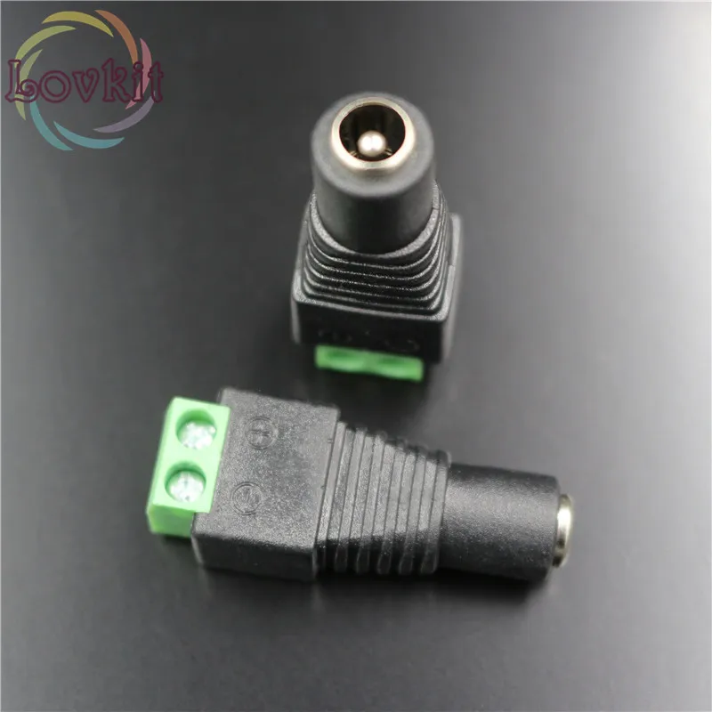 50/сумка гнездовой разъем Вилки для 5050/3528 SMD Светодиодная лента sigle цвет света DC