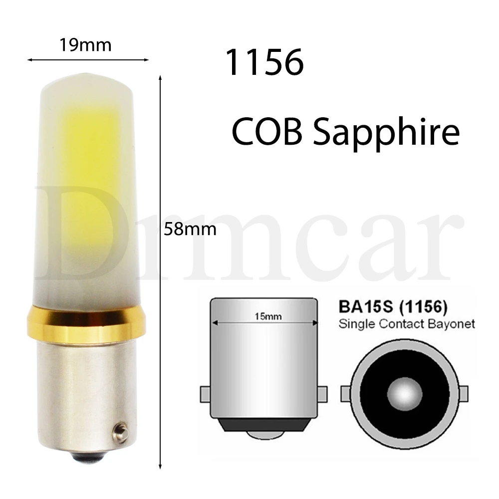 1156 BA15S/1157 BAY15D/H4/H7/9005/9006/H11 COB сапфир P21W прозрачный Высокая яркость просвет светильник хвост боковые лампы 12 V-28 V