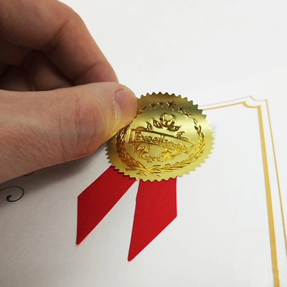 100 шт. наклеек для визитки буквенного текста Свадебный конверт тиснения штамп на