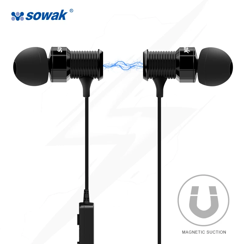 Bluetooth-наушники Sowak IPX4 с защитой от пота Спортивная стереогарнитура Bluetooth 4 1