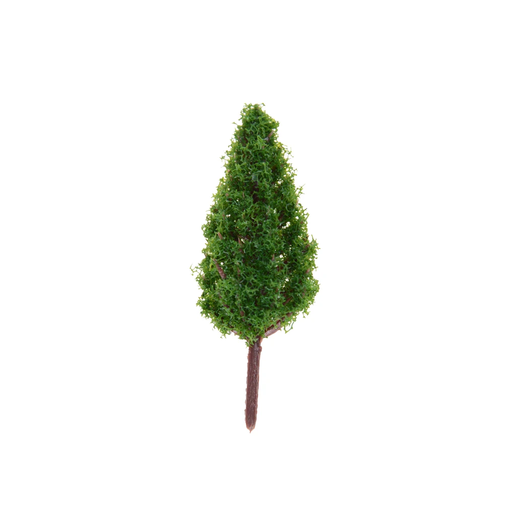 10Pcs/Set Plastic Trees Model For Railroad House Park Street Layout Green landscape Scene Scenery 68mm Wholesale | Игрушки и хобби