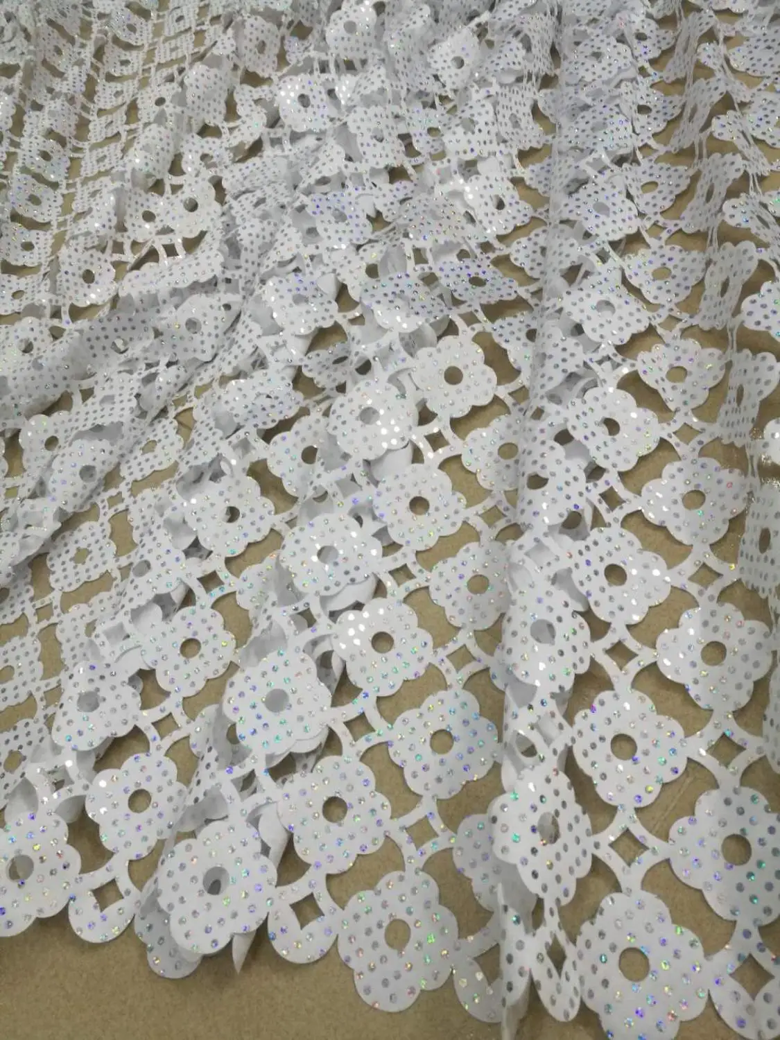 

New latest nigerian french laser cut lace fabric Embroidered High Quality African Lace Fabric 2019 Lace Fabric For Party