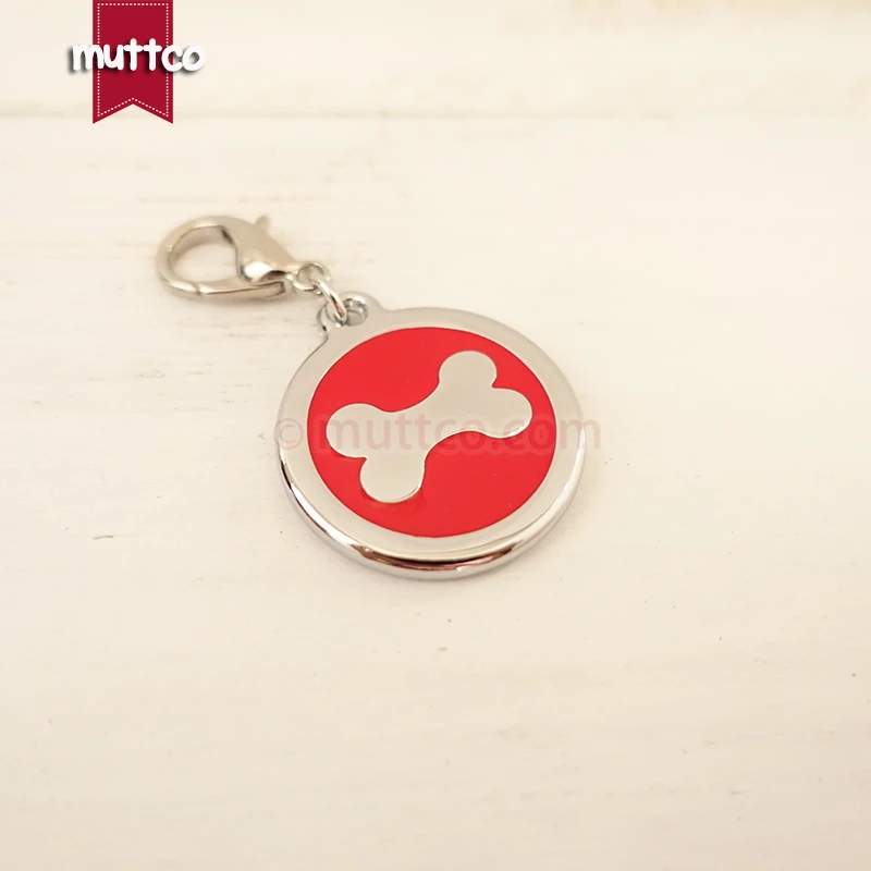 Бирка для собаки с рисунком костей 30 мм бесплатная доставка|dog id|bone dog tagdog tag bone |