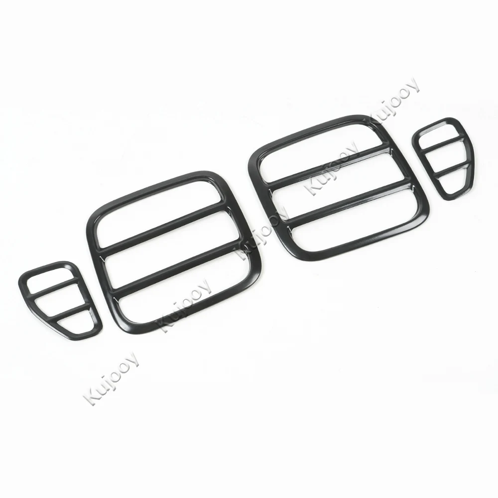 4pcs Chrome Silver/ Red/ Black Tail Light Lamp Cover Frame Stick Guard Trim for Jeep Renegade 2015 2016 2017 | Автомобили и