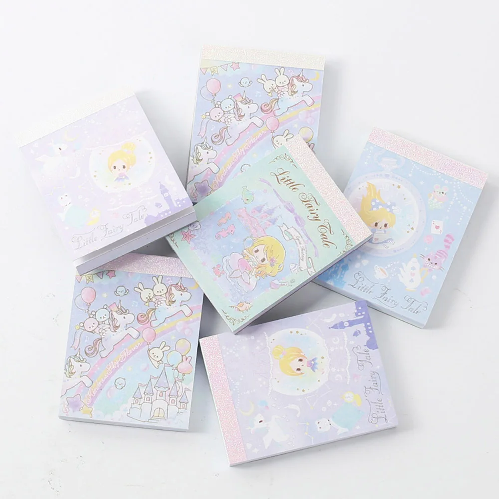 1Pcs Cute Creative Dream Unicorn Memo Pad Sticky Notes Notepad Stationery Gift For kids | Канцтовары для офиса и дома