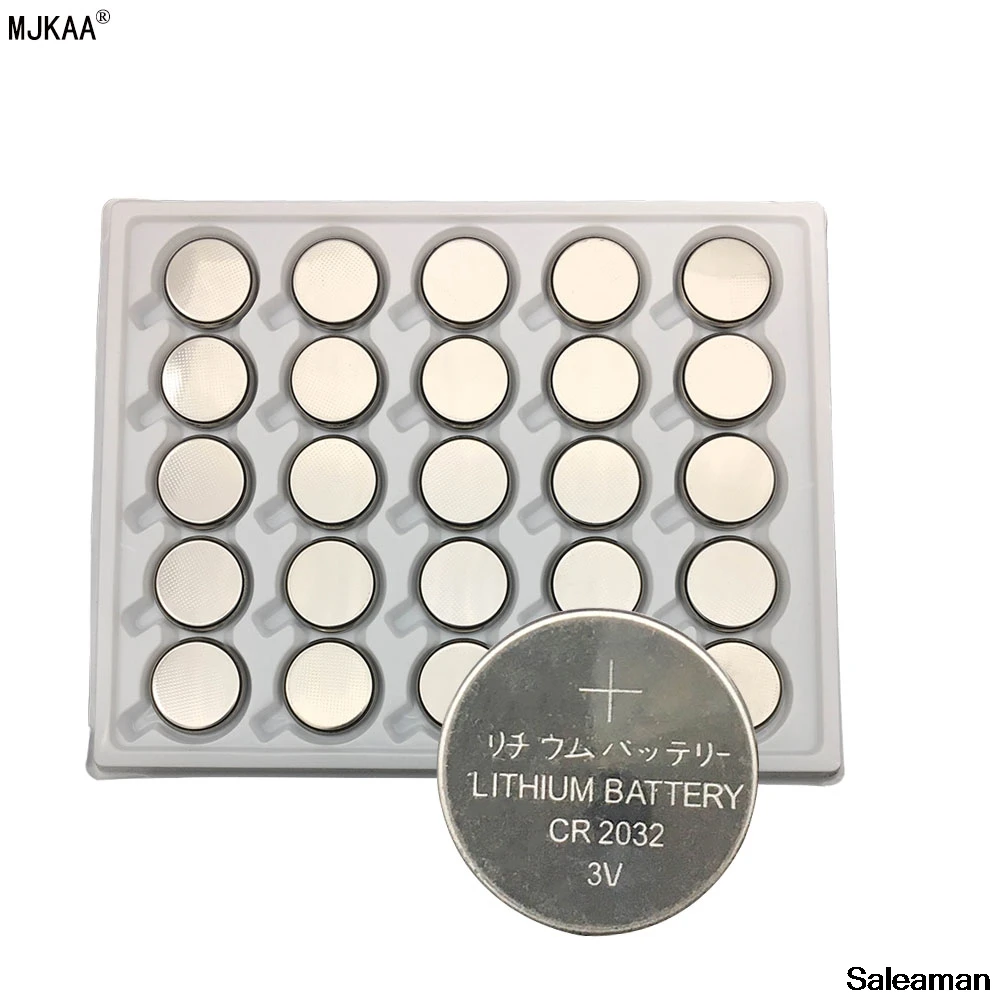 25 шт. DL2032 2032 CR2032 3 v 210 mAh литиевая батарея таблеточного типа монета Батарея в