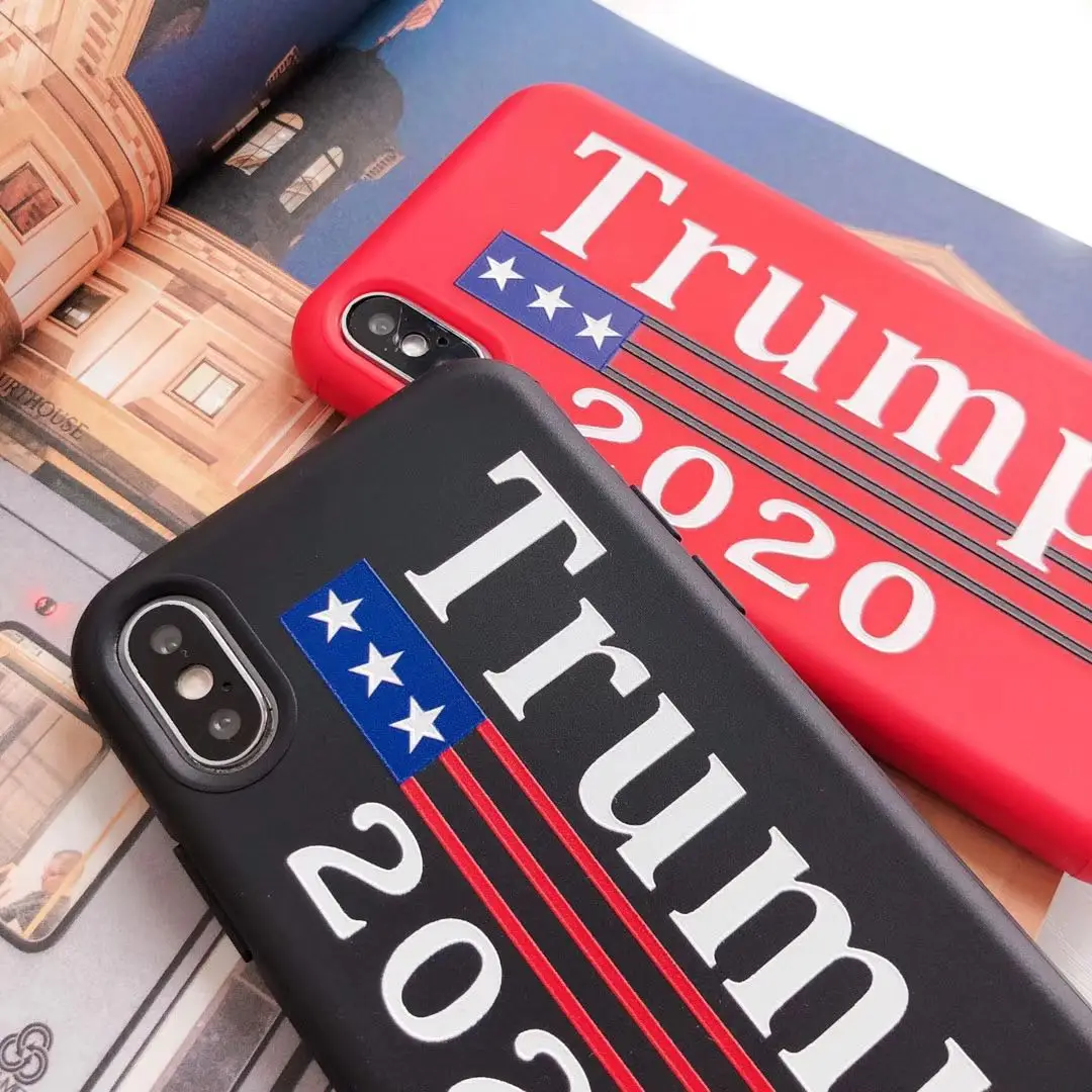 Роскошный Американский Трамп узор телефонные чехлы для iPhone 6 6s 7 8 плюс белый задняя крышка для iPhone X 10 XS XR MAX