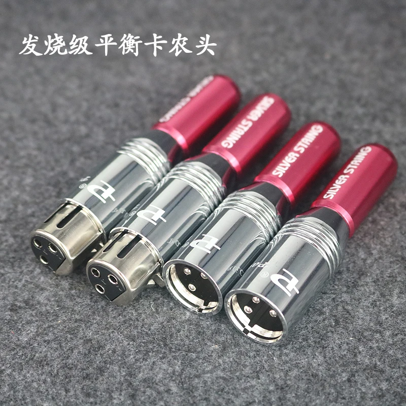 4 шт. гнездо XLR Hi end Hifi аудио разъем 3 контактный черный металлический корпус из