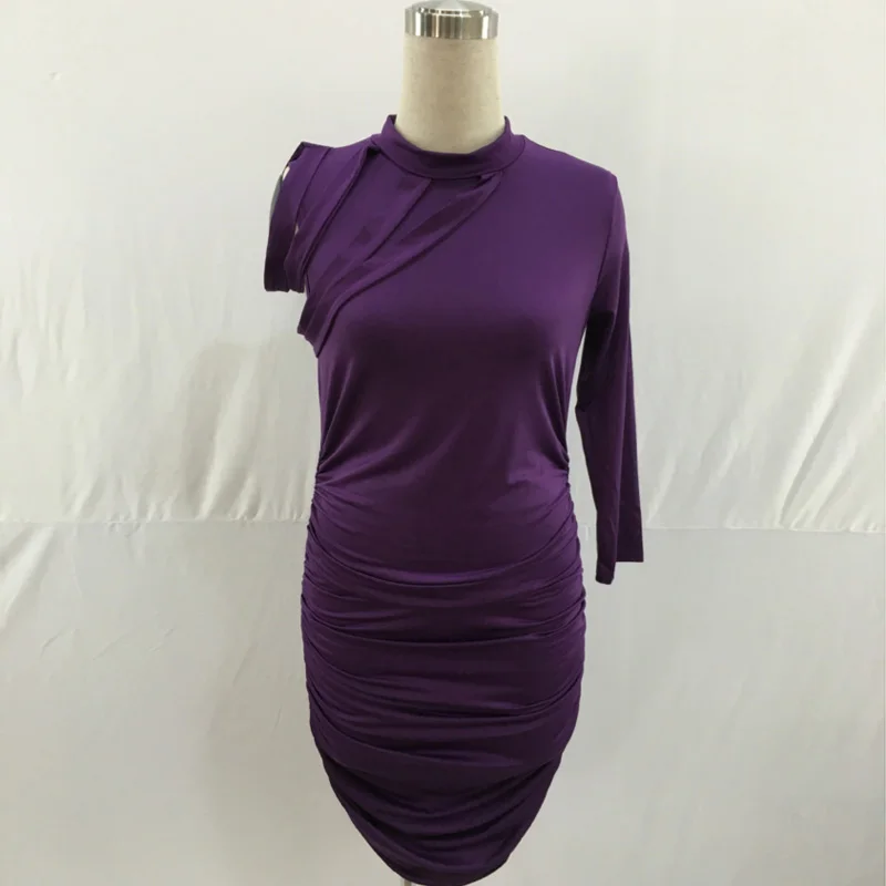 Женское облегающее платье с открытыми плечами Клубное знаменитости вечернее