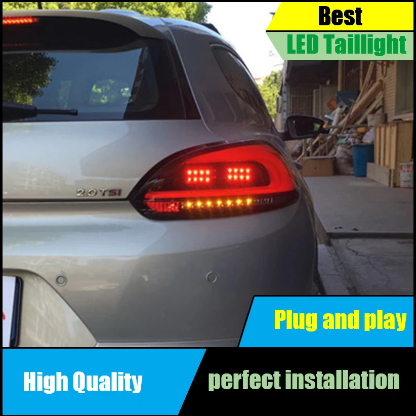 Стайлинга автомобилей чехол для Volkswagen VW Scirocco 2009 2014 задние фонари светодиодный