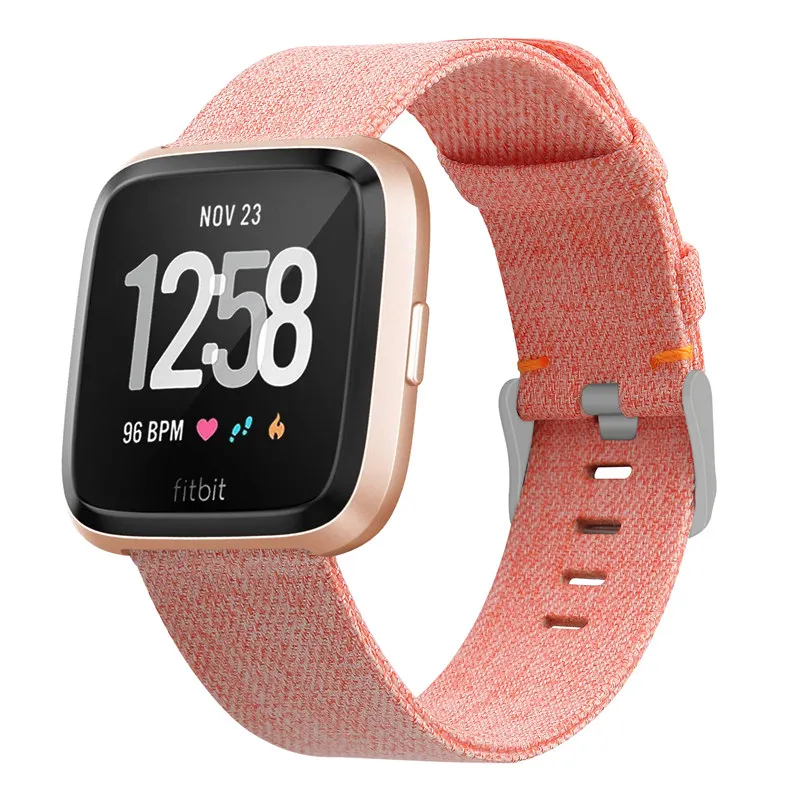 8 Ремешок для Fitbit Versa, ремешок из парусины, дышащий сменный Браслет для Fitbit Versa Lite Correa Fitbit Watch 64001 - Цвет ремешка: 8