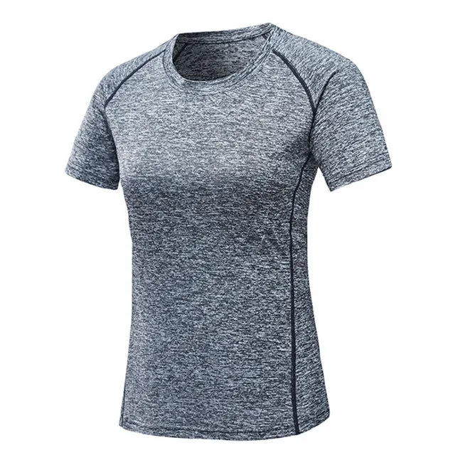 Women Gray JACKSANQI Новые мужские и женские быстросохнущие дышащие летние футболки для спорта на открытом воздухе, кемпинга, походов, рыбалки, бега с коротким рукавом RA215 - Цвет: Women Gray