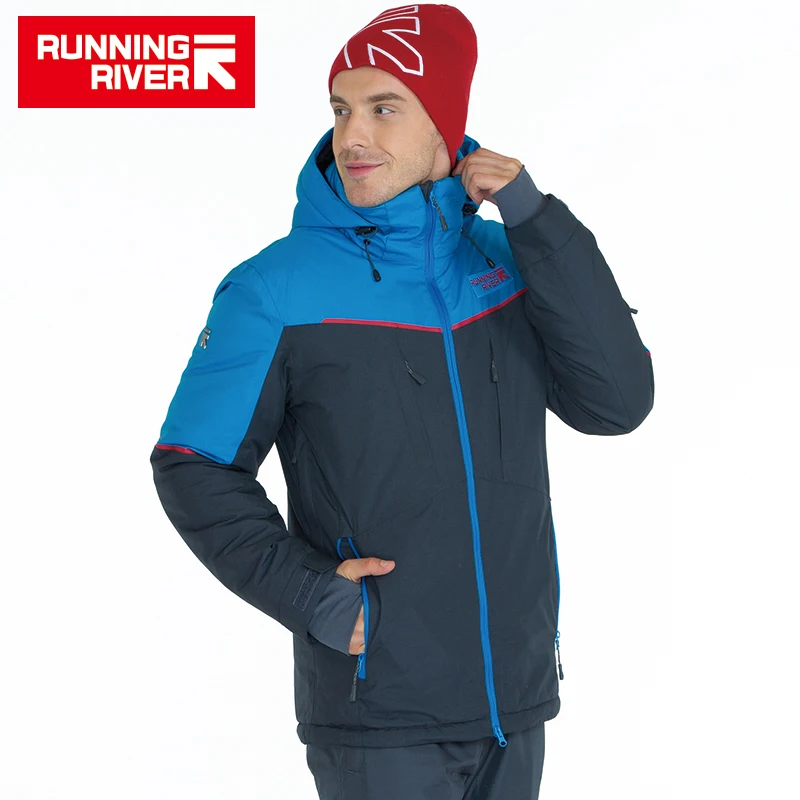 RUNNING RIVER Бренд Мужская Горнолыжная Куртка 4 Цвета 6 Размеров Зимние теплые