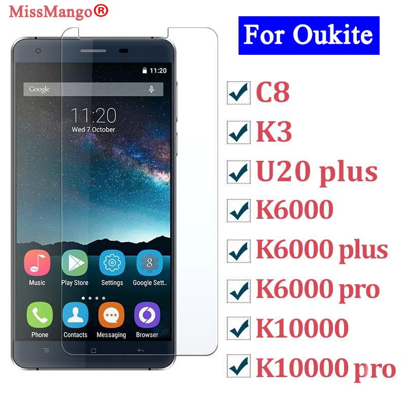 Для oukitel c8 стекло для k10000 k3 U20 plus pro k6000 Закаленное Защитная пленка экрана|Защитные