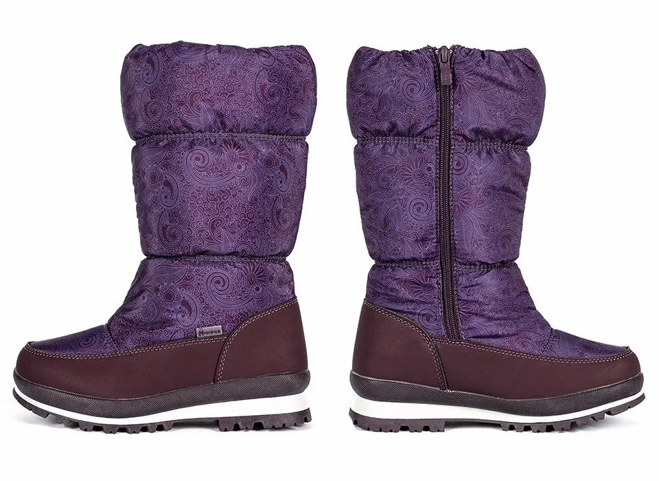 MMnun New Kids Boots Warm Shoes For Girls Round Toe Girls Boots Winter Boots For Girls With Zip Aged 8-12 Size 32-37 ML9794