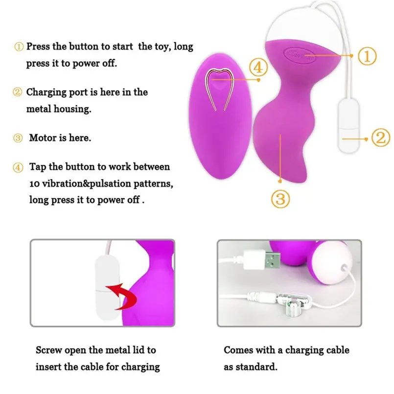 Частотный водонепроницаемый беспроводной дистанционный массажер с управлением