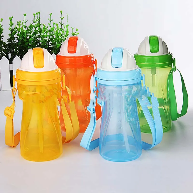 400 мл Конфеты Цвет Детские прямые чашки для питья дети милые спортивные бутылки