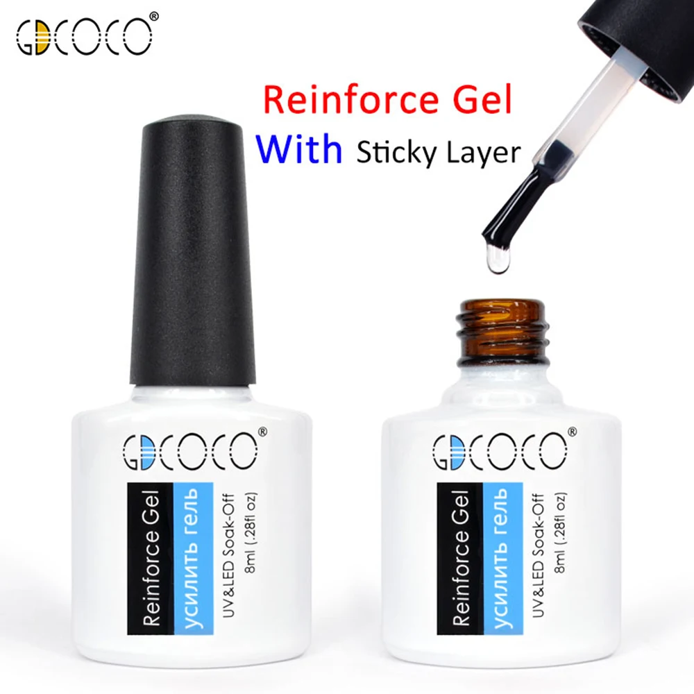 8 мл GDCOCO UV гель для ногтей Маникюр нейл арта Топ поли CANNI лак Лаки био Гели Soak Off