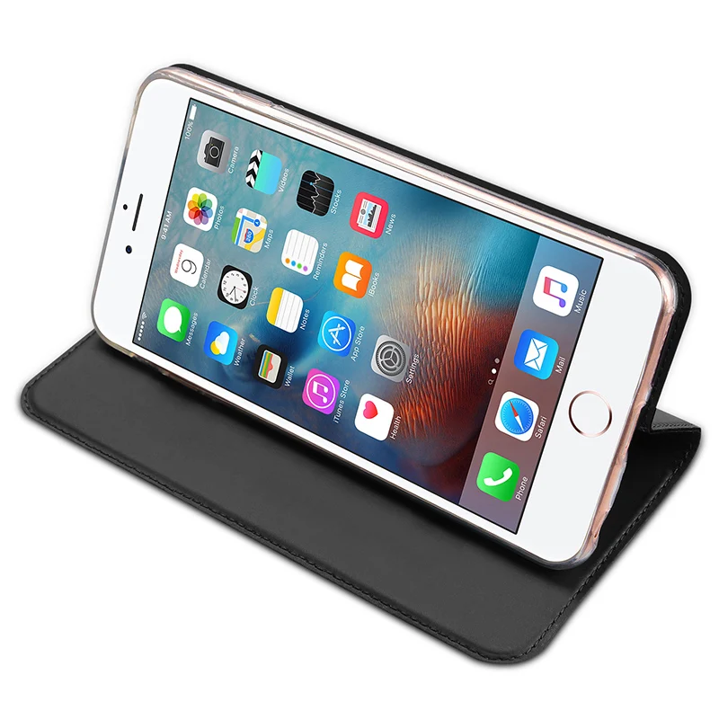 DUX DUCIS чехол для iPhone 5 на 5S SE Роскошный PU кожаный флип Coque Кошелек защитный телефона