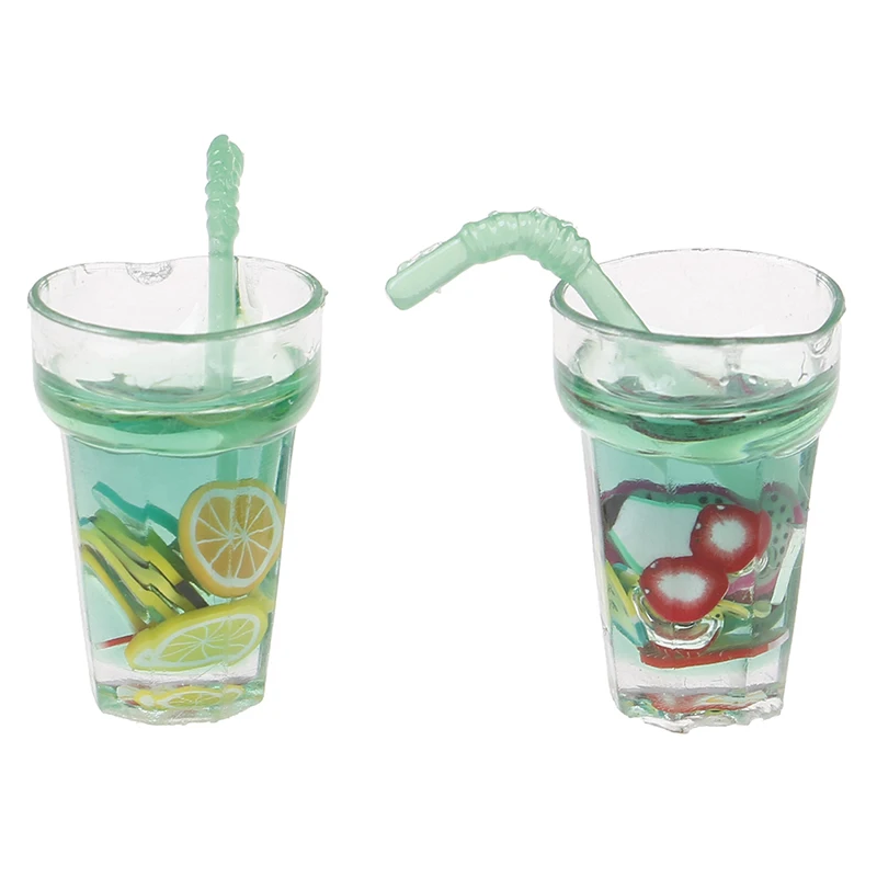 

Mini 1:12 Food Kitchen Accessories Scale Fruit Lemon Simulation Drink For Dollhouse Miniature Toy Milk Tea Drink Doll