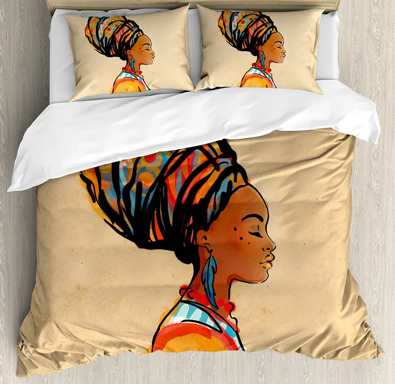 Африканский набор пододеяльников для пуховых одеял Этнические женские с