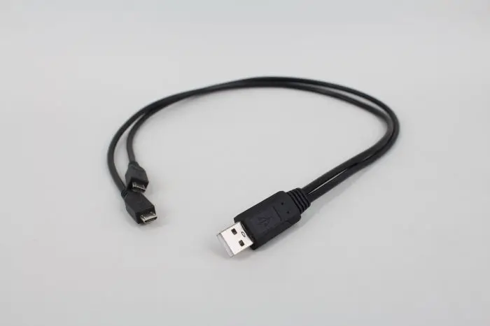 Суб второй передачи данных кабель для зарядки USB Женский Мужской 2 разветвитель