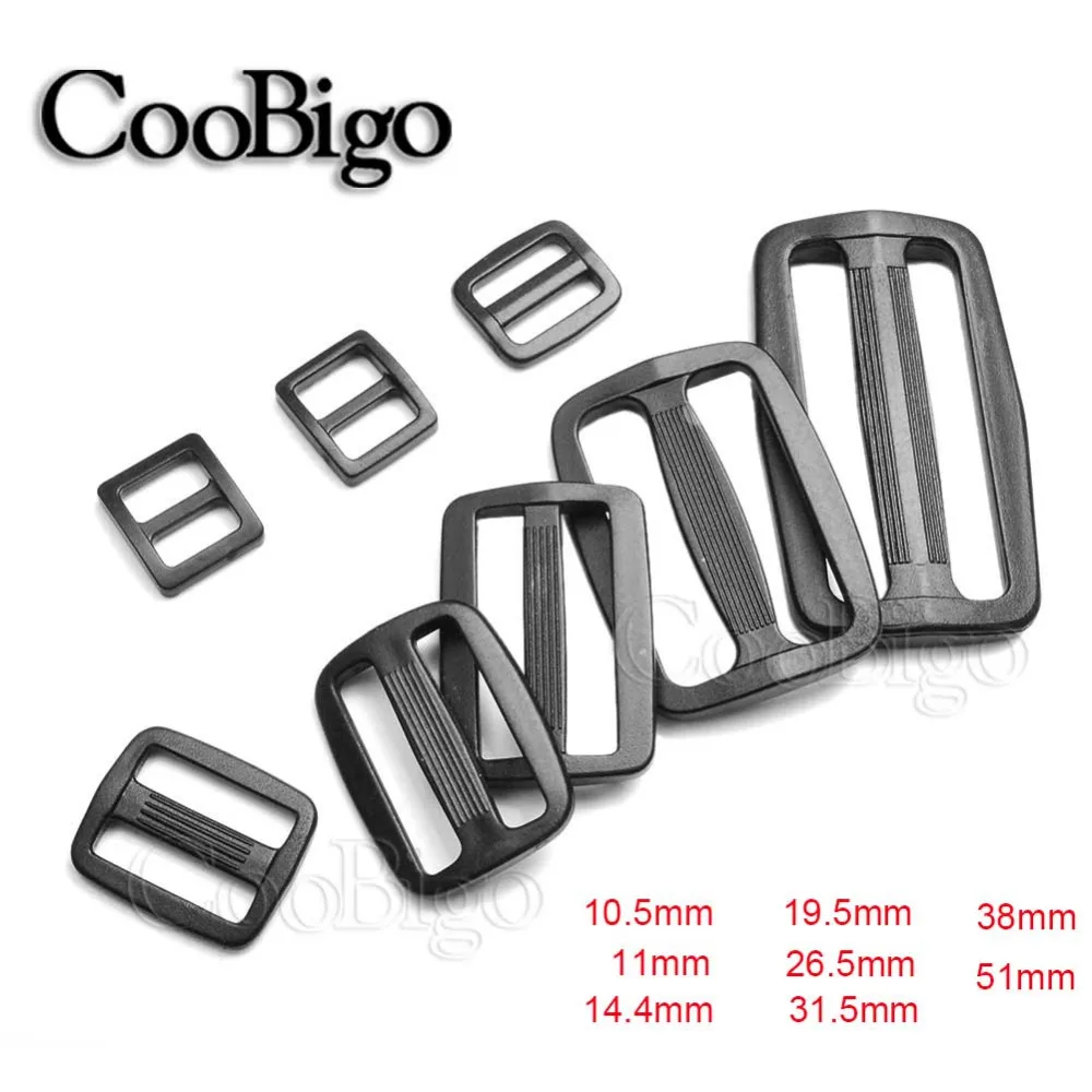 5 шт. пластиковые 3/"~ 2" лямки черный кривой слайдер Tri-Glide отрегулировать Tri-ring пряжки кемпинг спортивный рюкзак ремни аксессуары