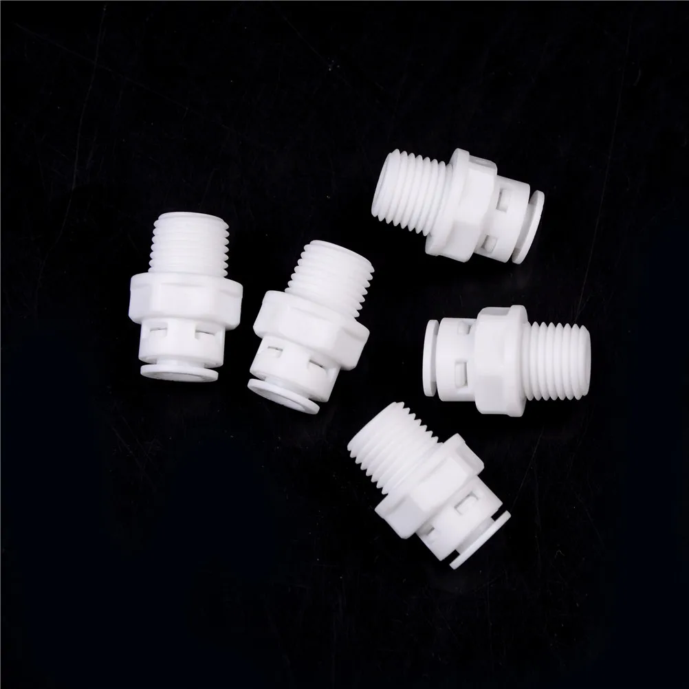 5 шт. 1/4 ''Push Fit трубка 1/4'' резьба Мужская быстрое подключение RO водопроводная белая