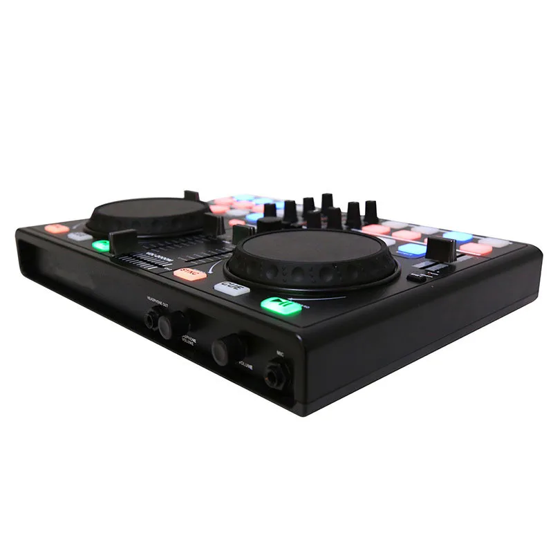 Умный мобильный телефон DJ регулятор посуды MIDI контроллер компьютер многофункциональная встроенная звуковая карта Воспроизведение аудио Регулировка плееров