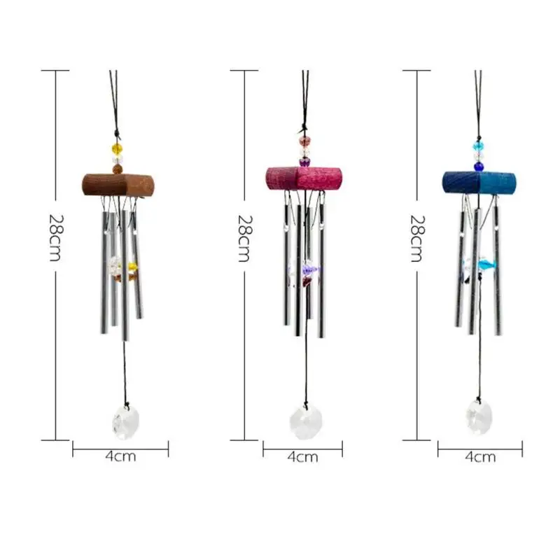 Кристалл алюминиевая трубка музыка колокола кулон украшение дома моды высокое