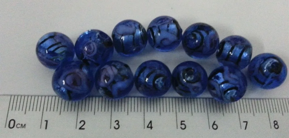 Смешанный Moretti стеклянные бусины с отверстиями круглые и в форме сердца