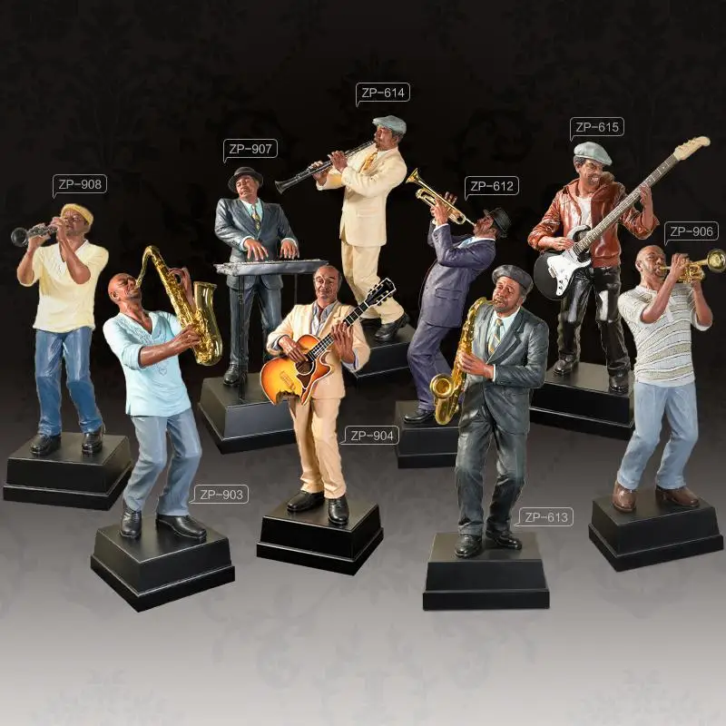Goedkoop D Creatieve Bar Figuur Sculptuur Decoratie Vloer Woonkamer Muziek Hars Ambachten Ornament Decoratie