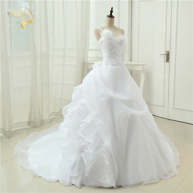 Vestido De Noiva трапециевидной формы на одно плечо Свадебные Аппликации Кружева халат