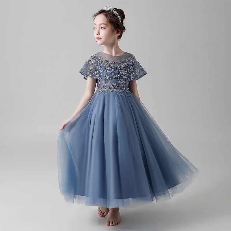2019 Girl Dresses Princess style little girls dresses 10 12 16 years flower dress kids fashion 2018 wedding | Детская одежда и