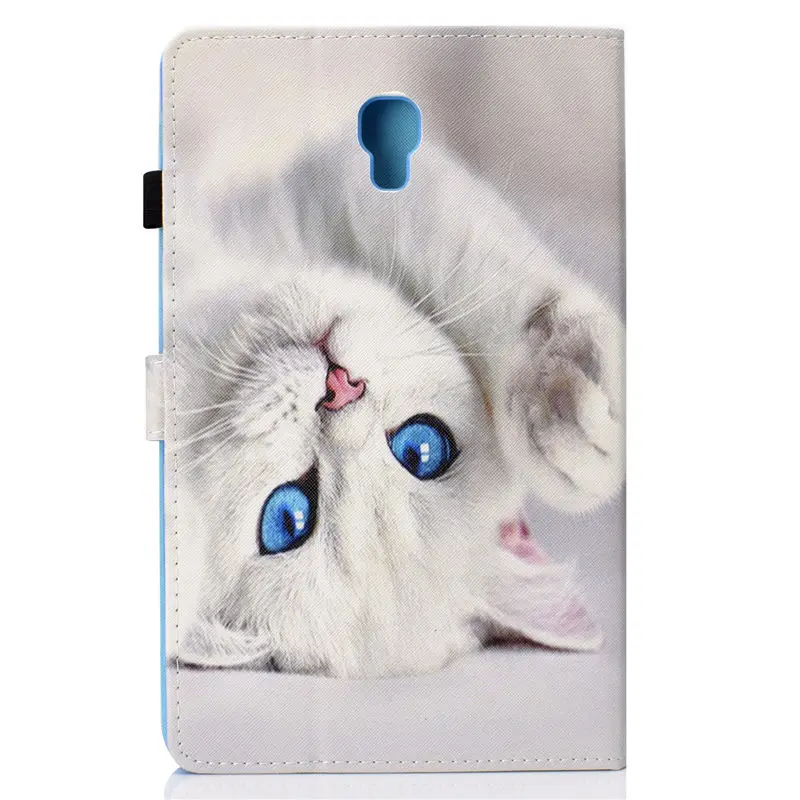 SM T590 T595 чехол для Samsung Galaxy Tab A 10 5 2018 T597 Smart Cover Funda Capa Tablet Cartoon Cat Shell + пленка