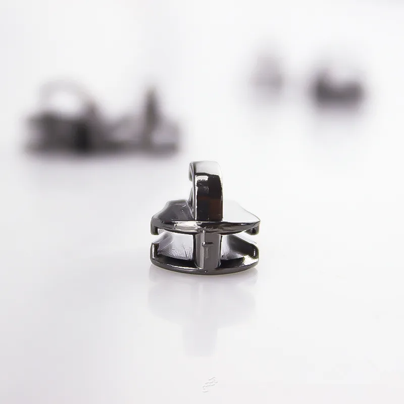 12 шт. 8 # Металл без блокировки ZA слайдер молния головка блестящая отделка Съемник