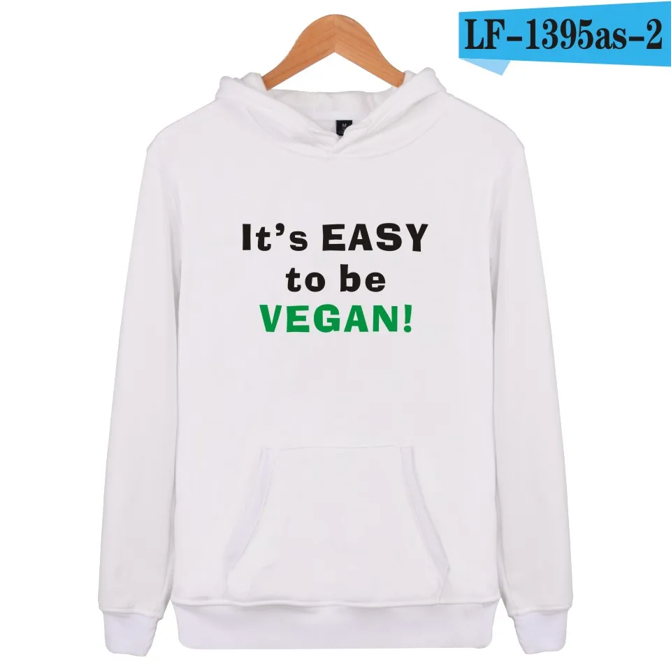 Vegan толстовки и олимпийки карманов бейсбольная форма мужские толстовки пуловер с принтом толстовки с капюшоном Vegan - Цвет: white