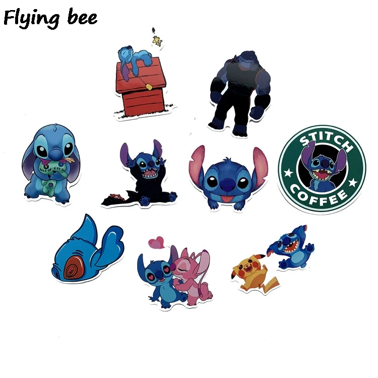 Flyingbee 52 шт. стежка граффити наклейки для детей DIY багаж ноутбук скейтборд Автомобиль Велосипед Водонепроницаемый Стикер X0212