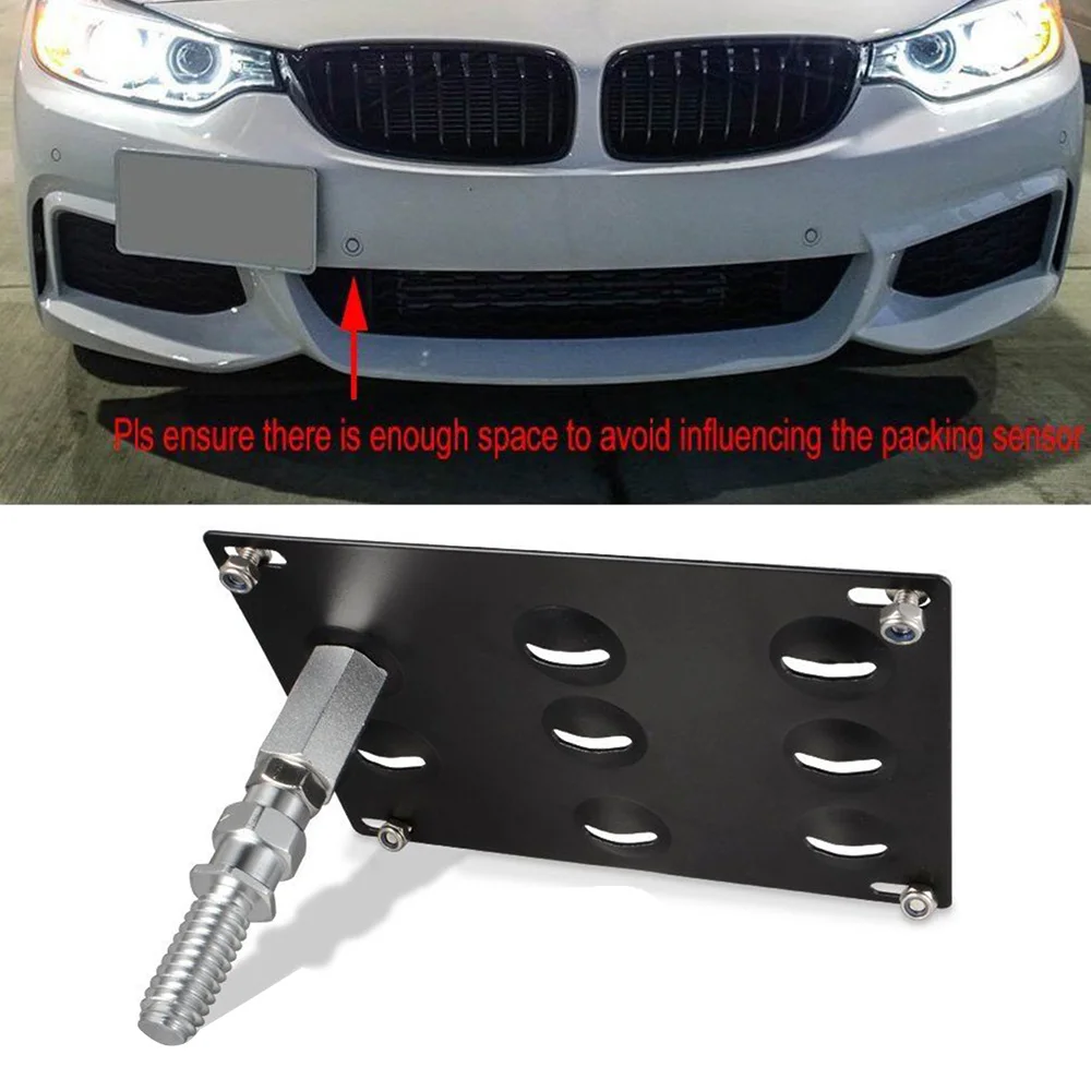 Передний бампер Фаркоп номерной знак Монтажный кронштейн держатель алюминиевый