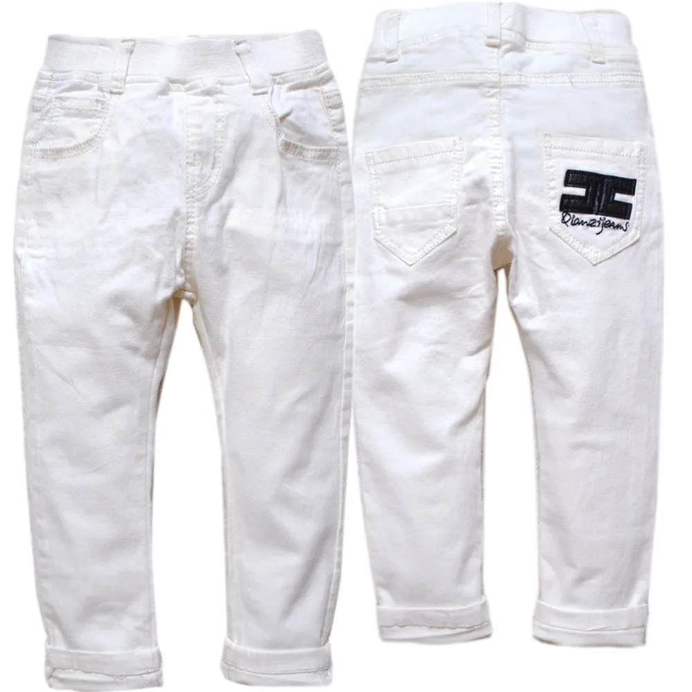 4121 детские белые штаны для мальчиков детская одежда на весну и осень очень