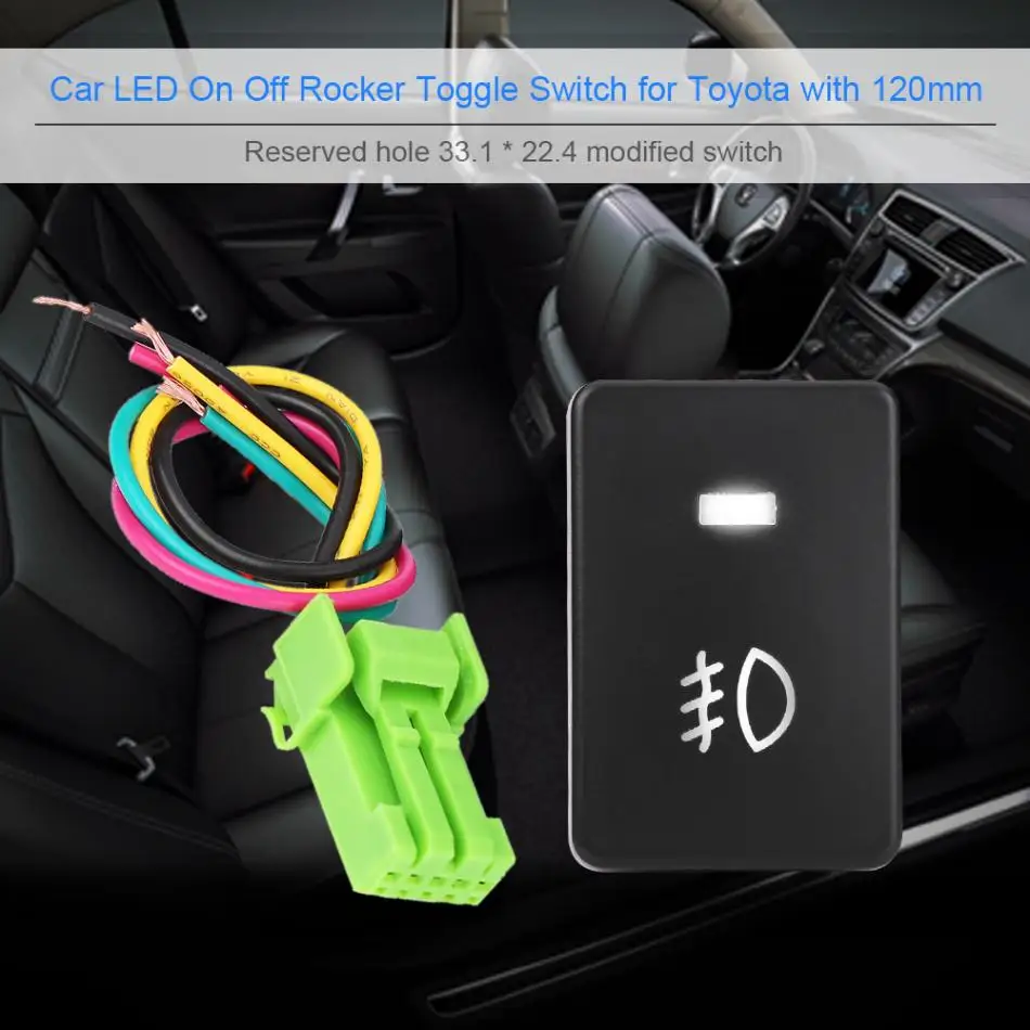 Автомобильный светодиодный тогл переключатель для Toyota Yaris high Lander Prius Carora