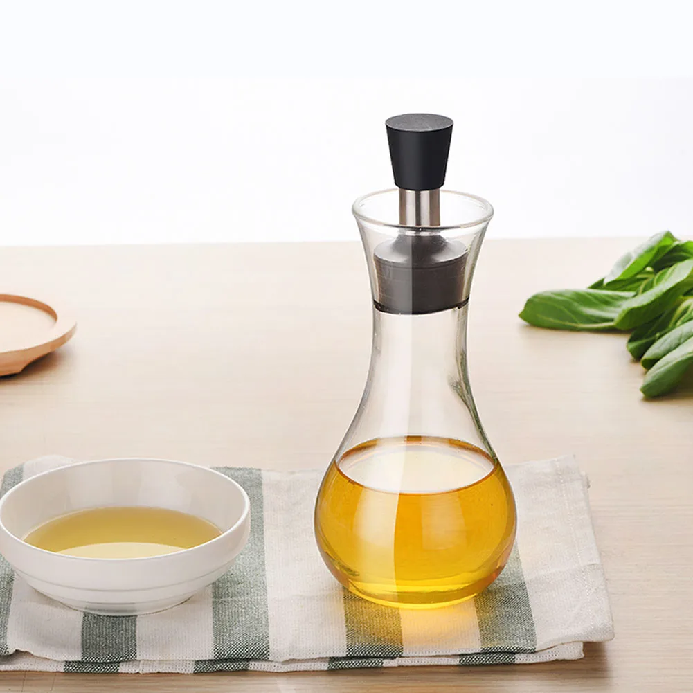 Ёмкость 250 мл/500 мл Нержавеющая сталь Стекло масло горшок качество уксус может соевого соуса герметичные диспенсер бутылка кухонный графинчик