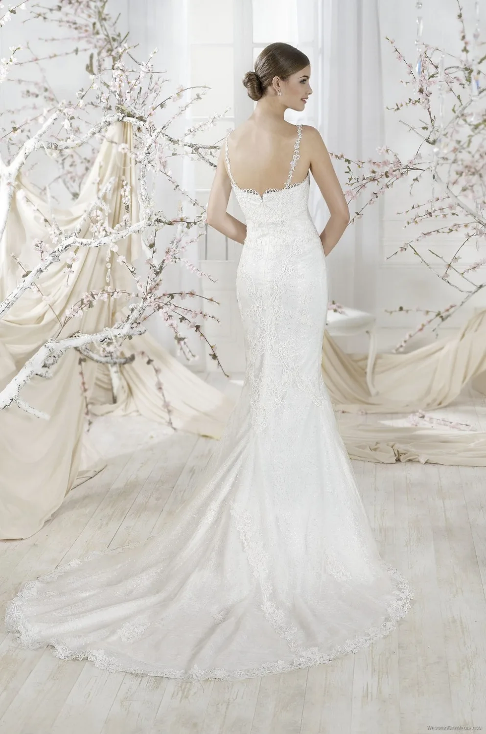 Straps sheath mermaid patterns wedding lace dress | Свадьбы и торжества