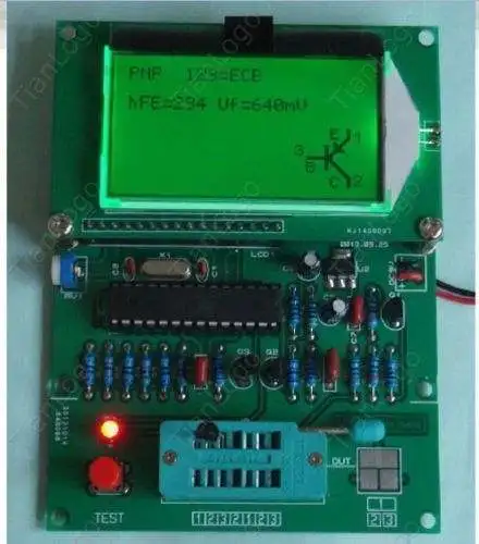 Тестер транзисторов GM328 M328 таблица ESR LCR измеритель частоты ШИМ генератор