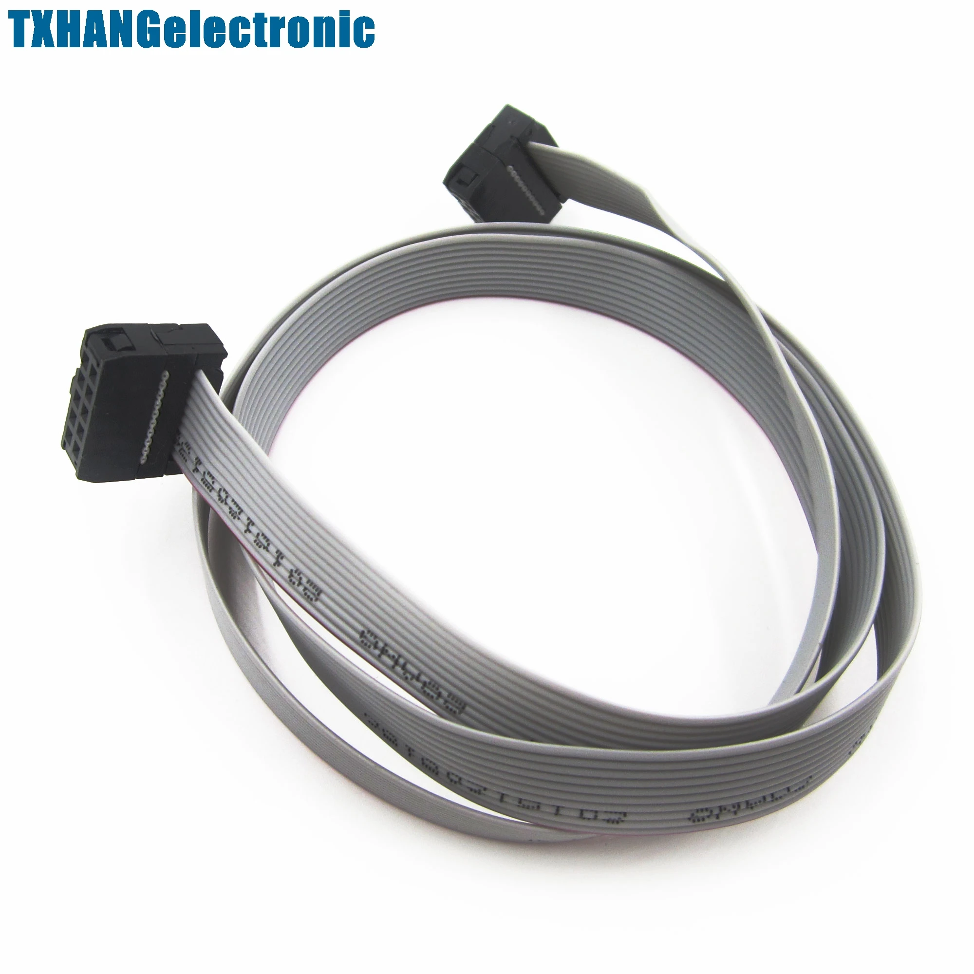 70CM 10 Pin USBISP USBASP JTAG AVR Download wire 10P Ribbon Cable 2.3ft 2.54mm | Электронные компоненты и