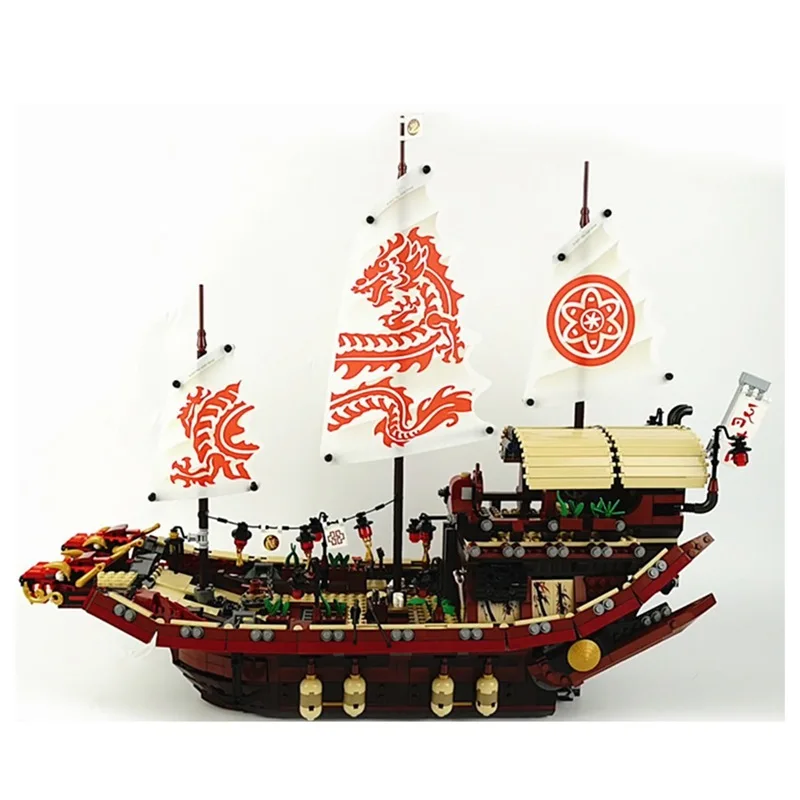 Mailackers Legoing Ninjago 70618 судьбы Bounty корабельные кирпичики ниндзя Фильм модель лодки